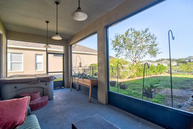 view of sunroom / solarium