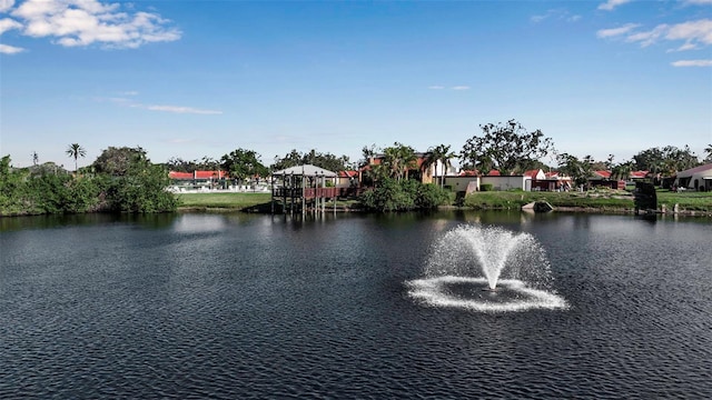 water view with a residential view