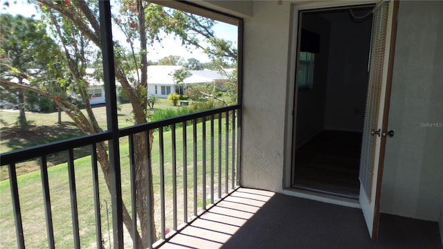 view of balcony