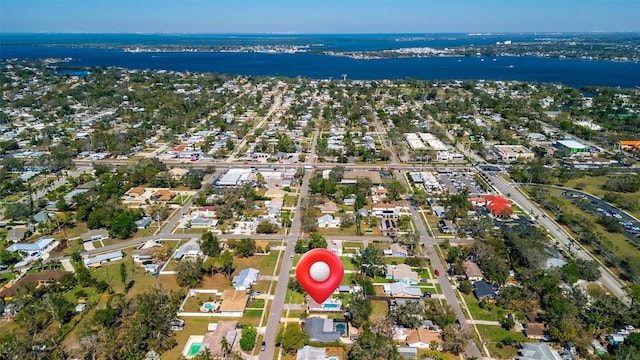 birds eye view of property featuring a residential view