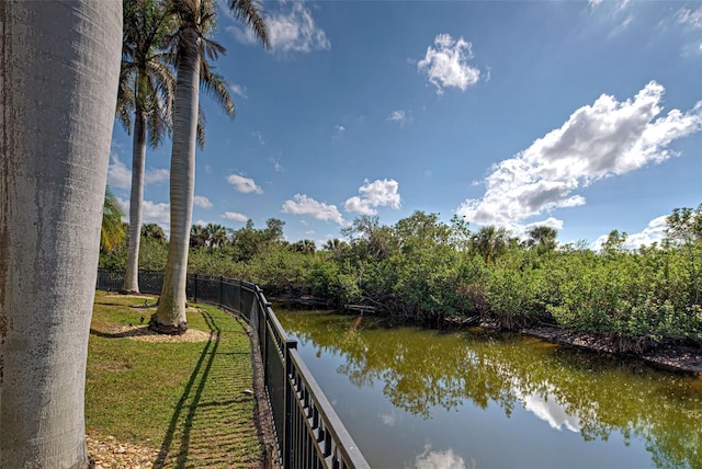 view of water feature