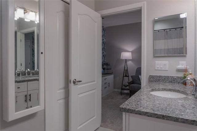 bathroom featuring vanity