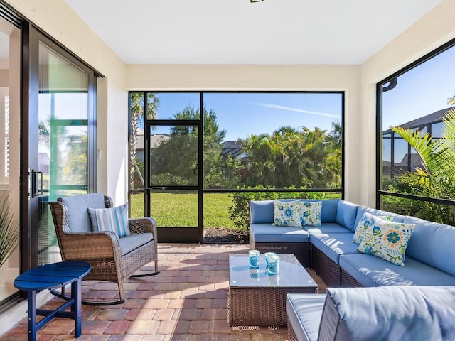 view of sunroom / solarium