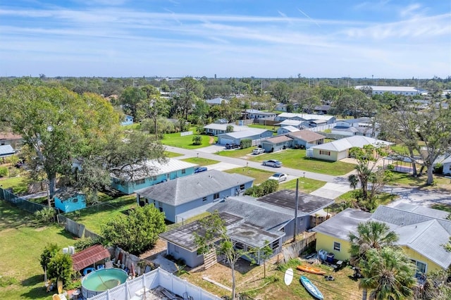 birds eye view of property featuring a residential view