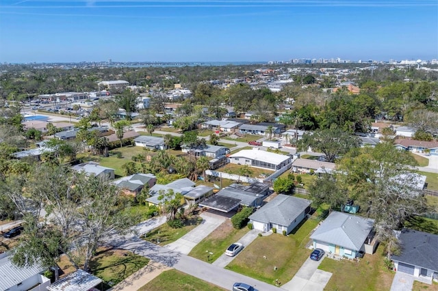 bird's eye view with a residential view