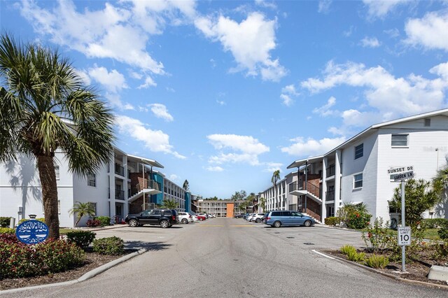 view of street featuring curbs