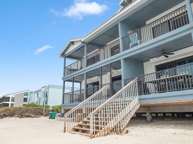 exterior space with stairs