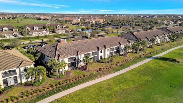 aerial view featuring a residential view