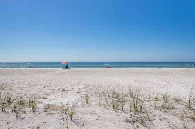 property view of water with a view of the beach