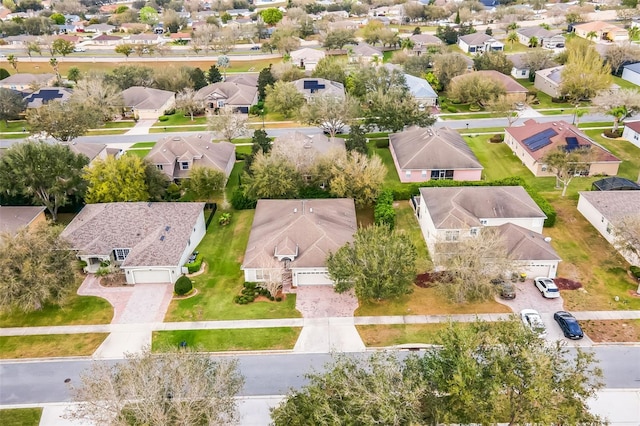 aerial view featuring a residential view