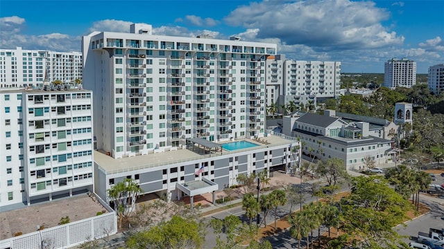 bird's eye view featuring a view of city