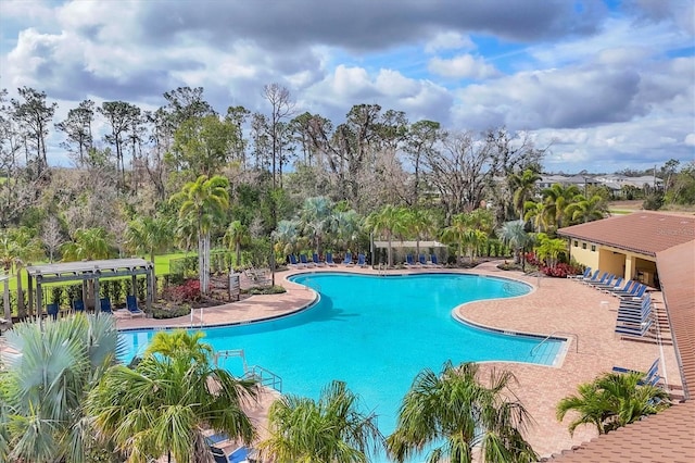 view of pool