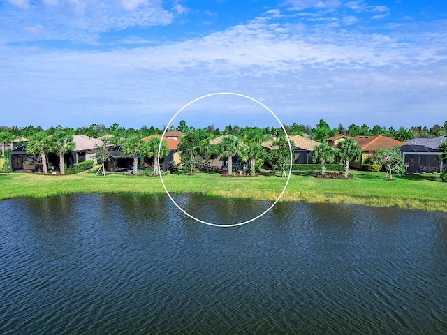 water view with a residential view