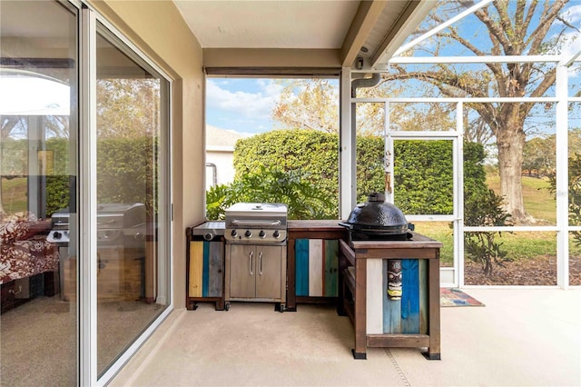 sunroom / solarium with plenty of natural light