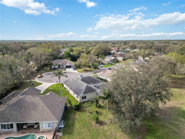aerial view of residential area