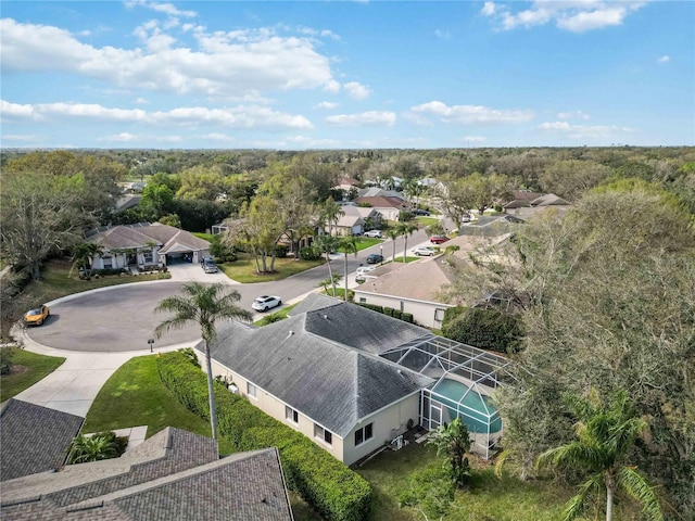 aerial view of residential area