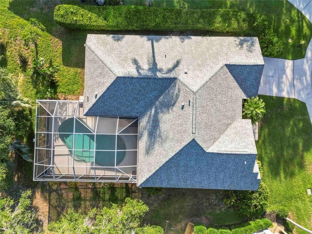 10306 Palmbrooke Ter, Bradenton, FL 34202 - view from above of property with a pool area