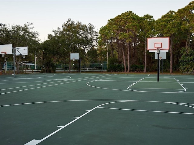 view of sport court with community basketball court