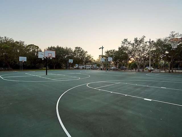 view of sport court featuring community basketball court