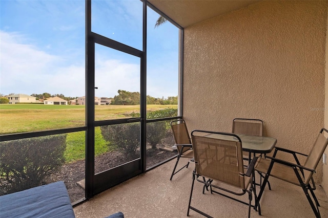 view of sunroom / solarium