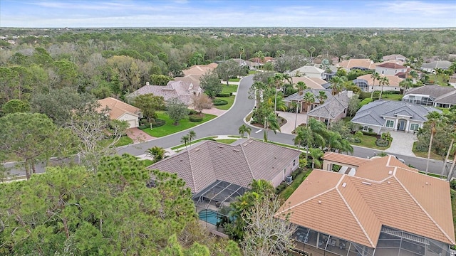 bird's eye view featuring a residential view