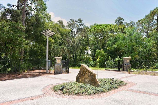 surrounding community with fence