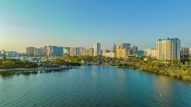 512 Laurel Park Dr, Sarasota, FL 34236 - property view of water with a view of city