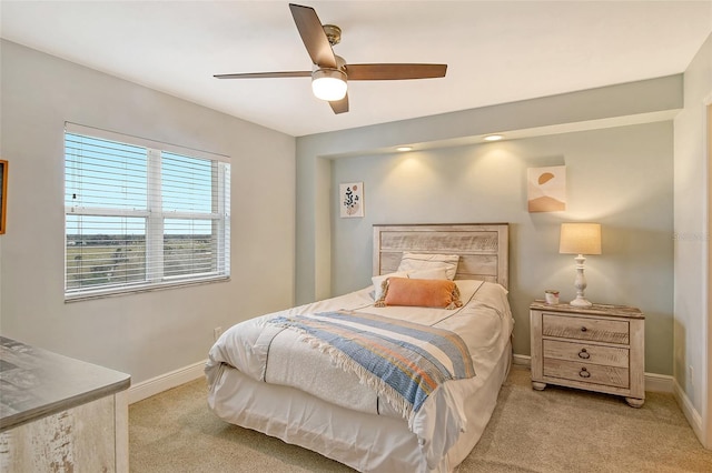2320 Terra Ceia Bay Blvd Unit 808, Palmetto, FL 34221 - bedroom featuring light colored carpet, baseboards, and ceiling fan