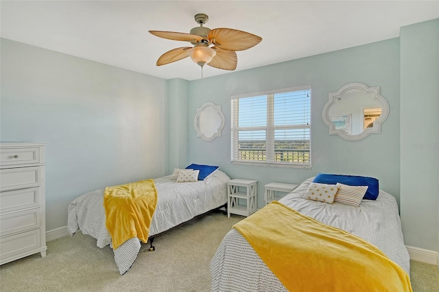 2320 Terra Ceia Bay Blvd Unit 808, Palmetto, FL 34221 - carpeted bedroom with baseboards and ceiling fan