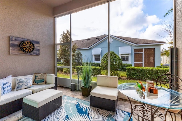 view of sunroom / solarium