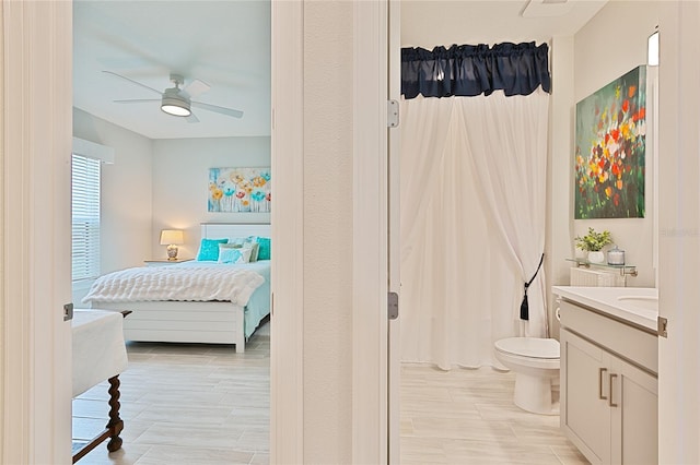 3008 Tolmino Ct, Lakewood Ranch, FL 34211 - bedroom featuring a ceiling fan