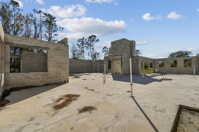 view of patio with fence