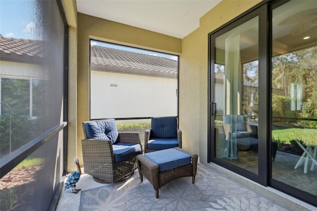 sunroom featuring a healthy amount of sunlight