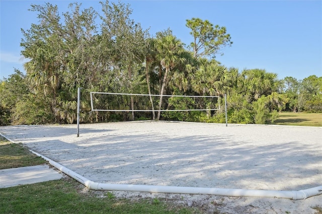 view of property's community with volleyball court