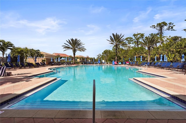 pool featuring a patio