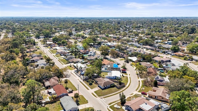 drone / aerial view with a residential view