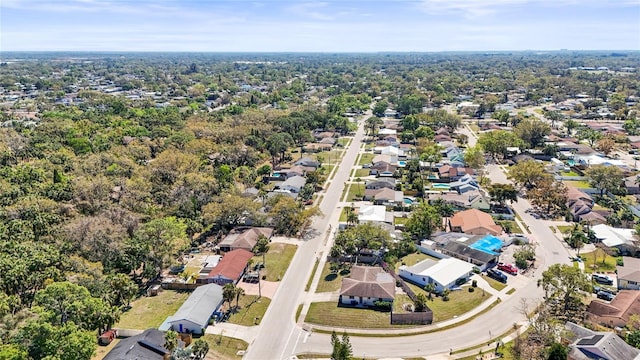 drone / aerial view with a residential view