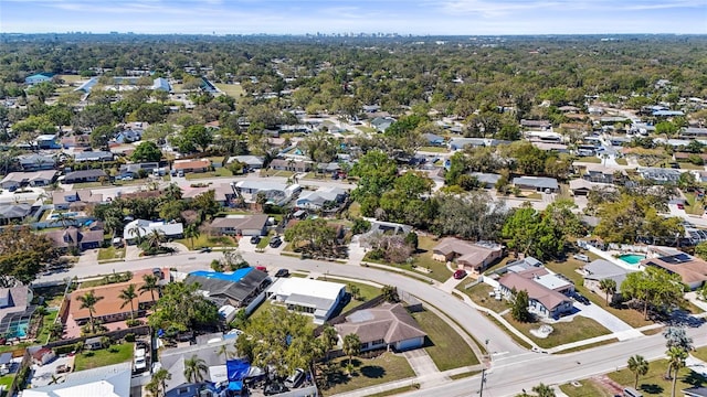 bird's eye view with a residential view