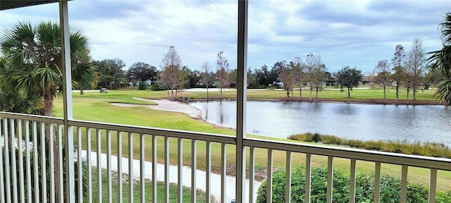 view of water feature featuring golf course view