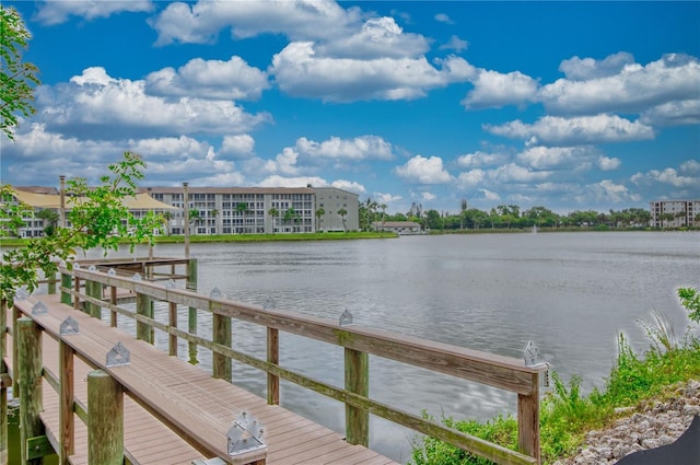 3658 Lake Bayshore Dr Unit 320, Bradenton, FL 34205 - dock area with a water view