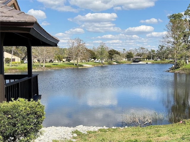 view of water feature