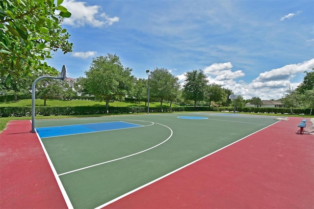 view of basketball court with community basketball court