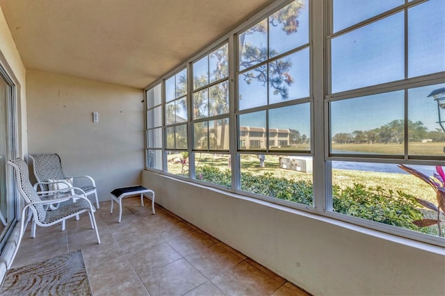 view of sunroom