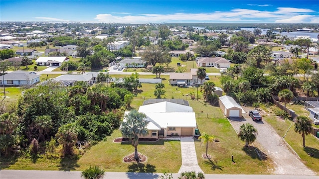 bird's eye view featuring a residential view