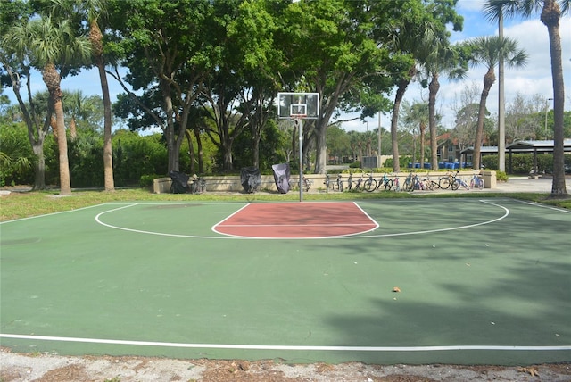 view of sport court with community basketball court