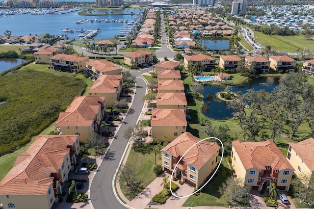 1318 3rd Street Cir E, Palmetto, FL 34221 - aerial perspective of suburban area featuring a large body of water