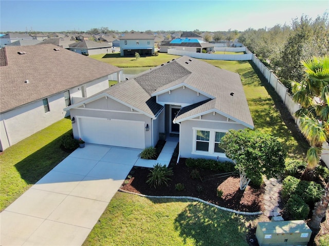 drone / aerial view featuring a residential view