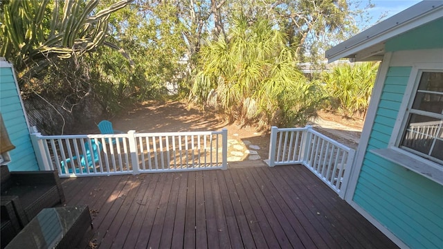 view of wooden terrace