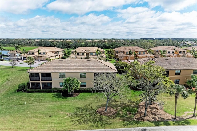 aerial view featuring a residential view