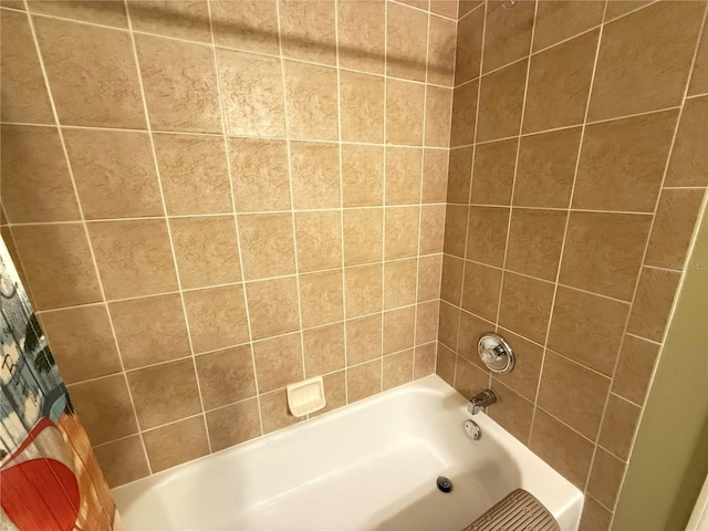 full bath featuring shower / tub combo